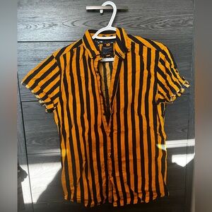 COPY - Denim & Flower button down shirt